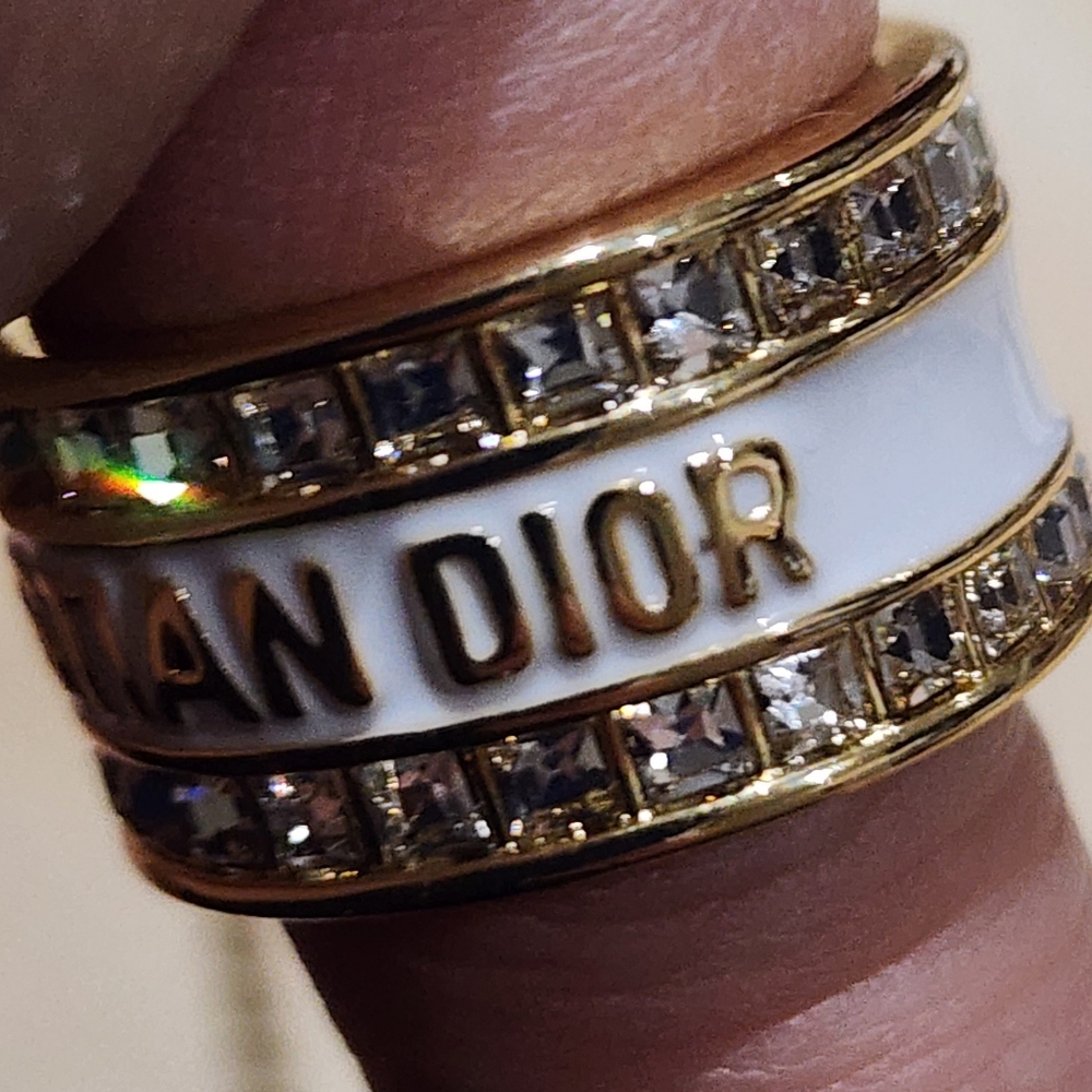 Dior Upcycled Necklace With Crystal Ring - Picture 6 of 7